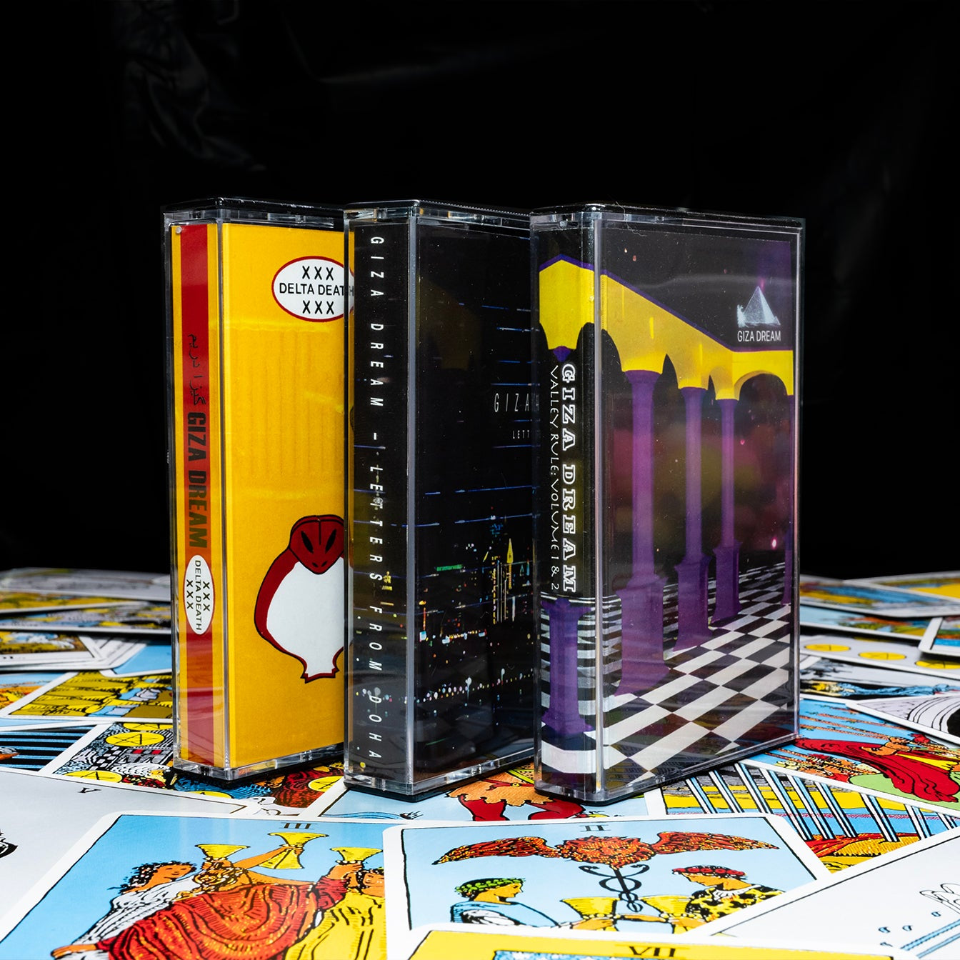 3X Giza Dream Cassette Bundle >> Valley Rule Vo1.&2, Letters From Doha, Delta Death